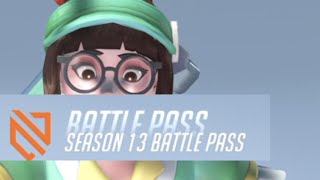 OverWatch2 Season13 Battle Pass [upl. by Anirbys]