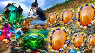 MASSIVE Gemstone COIN FOUND ON THE OREGON TRAIL Metal Detecting Incredible Finds [upl. by Leunas115]