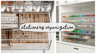 How i organize ALL of my stationery  stationery makeover [upl. by Oznarol152]