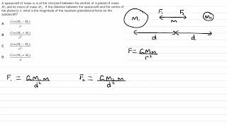 Gravitational Fields Exam Questions  A Level Physics AQA Edexcel OCR A level 1 [upl. by Aney]