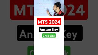 SSC MTS Answer Key 2024✅️ [upl. by Yleoj]