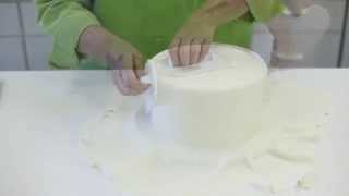 How To Cover A Styrofoam Cake With Fondant [upl. by Notnelc]