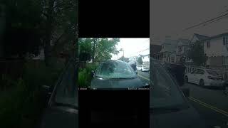 Trailer hitch mishap 😱 carcrash idiotsondashcam accident dashcamvideos crazydri [upl. by Rolyat]