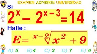 EXAMEN CALLAO ECUACIÓN EXPONENCIAL PROBLEMA RESUELTO SOLUCIONARIO ADMISIÓN UNIVERSIDAD UNAC [upl. by Monarski801]