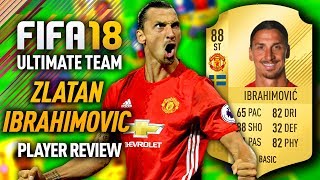 FIFA 18 ZLATAN IBRAHIMOVIC 88 PLAYER REVIEW FIFA 18 ULTIMATE TEAM [upl. by Mot]