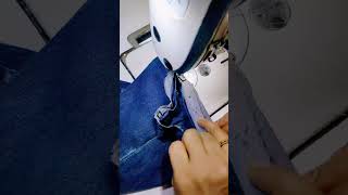 The easiest way to reduce jeans lengthtrending sewing fashion [upl. by Schreibman]