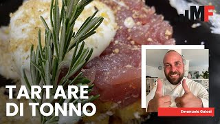 Tartare di tonno alla Mediterranea la ricetta deliziosa [upl. by Cyrilla]