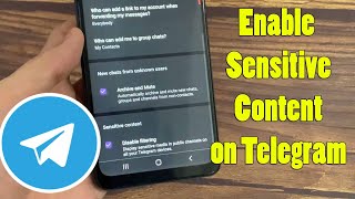 How To Enable Sensitive Content on Telegram 2023 Android amp iOS [upl. by Nairbo]