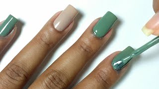 Unhas decoradas SIMPLES com ADESIVOS passo a passo [upl. by Aninahs]