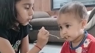 ammi ammi  yummy 😋🤤 aalo bhobi pubji cutebaby vlog [upl. by Anna-Diana25]