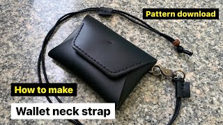 How to make Wallet neck strap EP 58 pattern download [upl. by Milli641]