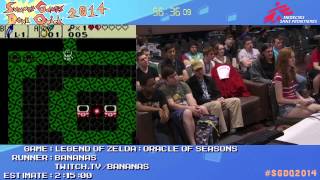 Legend Of Zelda Oracle Of Seasons by Bananas in 20549  SGDQ2014  Part 118 [upl. by Townie99]