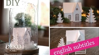 Weihnachtsdeko basteln  Winterlandschaft Tutorial  Winter wonderland Howto  Deko Kitchen [upl. by Sueahccaz]