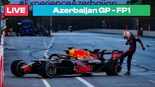 F1 LIVE Azerbaijan GP FP1 with Live Timing [upl. by Aihseya]