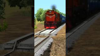 Train Running on Risky Railway TracksWorst Rail JourneyTrain Simulator Indiantrian shorts like [upl. by Menendez240]