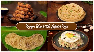 Recipe Ideas with Leftover Rice  4 Quick amp Easy Recipes With Leftover Rice Leftover Rice New Ideas [upl. by Hillyer]