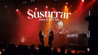 Dano y Juicy Bae  Susurrar en DIRECTO [upl. by Hallie922]