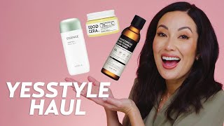 YESSTYLE Korean Skincare Haul Trying Purito Missha COSRX amp More  Skincare with SusanYara [upl. by Pytlik]