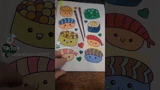 coloring out of kawaii coloring book by Aimi Aikawa [upl. by Sakmar]