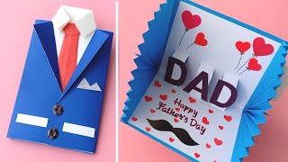 How to make Fathers Day Card  Easy way to make Fathers Day Card  Cards Tutorial [upl. by Maddox55]