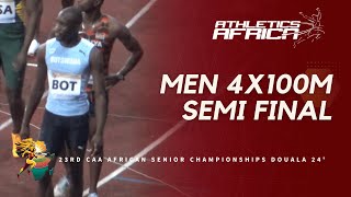 BOTSWANA 🇧🇼 3819 NR🔥  DOUALA 24  23rd African Athletics Senior Championships  Men’s 4x100m SF 1 [upl. by Nollek]