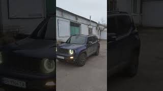 Синий Jeep Renegade I 2014–нв тонированный чёрной плёнкой без лобового ➤ Тонировка [upl. by Canute134]