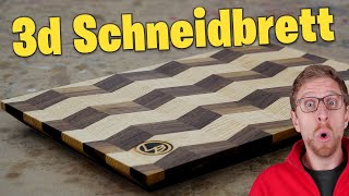 Schneidebrett selber bauen unglaublicher 3d Effekt [upl. by Hizar969]