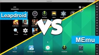 Best Android Emulators For PC 2016 Final Edition  MEmu VS LeapDroid [upl. by Yttel]