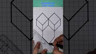 3D Illusion Drawing  jkr360 drawing howtodraw art 3d illusion tipsandtricks [upl. by Ebbarta]