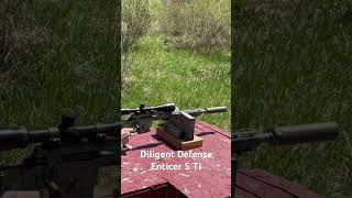 First round thru the Diligent Defense Enticer S Ti on my 16” Sig Cross 308 Very impressive guns [upl. by Kynan19]