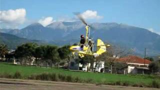 Aviomania GREAT FLYING Gyrocopter Agrinio Greece [upl. by Neruat587]