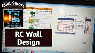 R C Wall Design I IS 456 2000  BY CIVIL SMART [upl. by Amathist981]