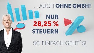 Nur 2825  Steuern Geht auch ohne GmbH [upl. by Nwadrebma264]