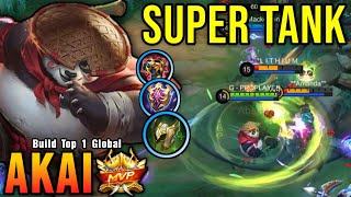 100 ANNOYING Super Tank Akai MVP Plays  Build Top 1 Global Akai  MLBB [upl. by Hardy722]