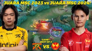 JUARA MSC 2023 vs JUARA MSC 2024  YRG vs FNATIC ONIC Game 1 KBreakdown [upl. by Airak]