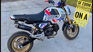 2022 Honda Grom ZOOM Exhaust fitment [upl. by Behre932]