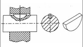 Woodruff Key in types of keys trending youtube youtuber knowledge engineeringdrawing [upl. by Rodina790]