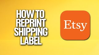 How To Reprint Shipping Label In Etsy Tutorial [upl. by Paloma]