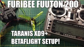 🐝Furibee Fuuton 200 Taranis  Betaflight Setup [upl. by Lirva497]