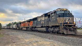 SD70ACC  BNSF on P98 Through Goldsboro [upl. by Lamok225]