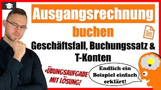 Ausgangsrechnung buchen Buchungssatz  Beispiel erklärt [upl. by Ahens]