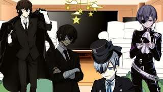 bsd react to Dazai as Cielреакция бсд на Дазая это Сиэль [upl. by Kunin]