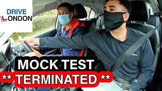 DRIVING TEST NERVES  How it Affects the Test  Learner Mock Test  TERMINATED  8 MAJOR FAULTS [upl. by Ennaillek]