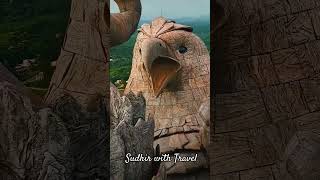 Legend of jatayu worlds biggest bird sculpture  ram travel explore jatayu tourism [upl. by Leahcimal]