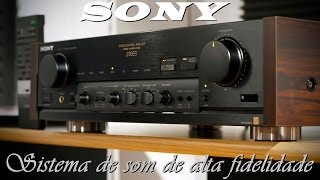 Sistema de Som de Alta Fidelidade System HiFi  Sony [upl. by Norrehc]