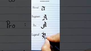 4 Stunning quotAquot Gothic Calligraphy shortsfeed alphabet gothiccalligraphy calligraphyart [upl. by Retluoc]