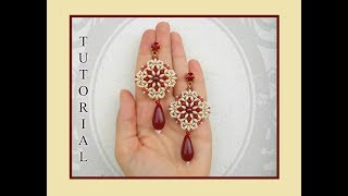 Tutorial Orecchini RENEE by Burzy Creazioni e Semplici Bijoux  handmade earrings DIY [upl. by Novick]