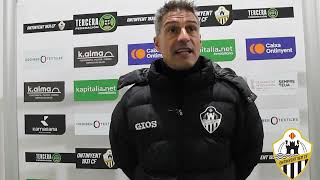 DECLARACIONS  ROBERTO BAS ANALITZA EL ONTINYENT 1931 CF 00 FC VILLARREAL C J820242025 [upl. by Enial]