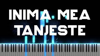 Inima mea tanjeste dupa curtile Tale  Instrumental Pian  Negativ Pian  Tutorial [upl. by Arleta]