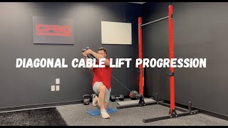 Diagonal Cable Lift Progression [upl. by Ardnasela939]